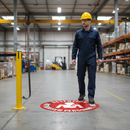 Light Slate Gray Premium Floor Sign - Attention Authorised Personnel Only