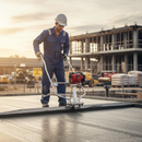 Gray Premium Concrete Screeder with Adjustable Handles and Versatile Beam Lengths