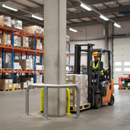 Light Slate Gray Premium Galvanised Steel Column Protector - 500mm Height