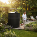 Dark Olive Green Large Premium 3100 Litre Cylindrical Water Tank for Domestic and Commercial Use