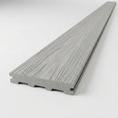 Solid Scalloped Grooved Composite Deck Board 5.4m Light Grey (view 2)