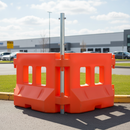 Light Gray Premium Safety Barrier Panel Connection Post for Secure Installation