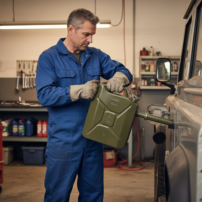 Heavy Duty 20L Metal Jerry Can - Corrosion Resistant & Leak-Proof