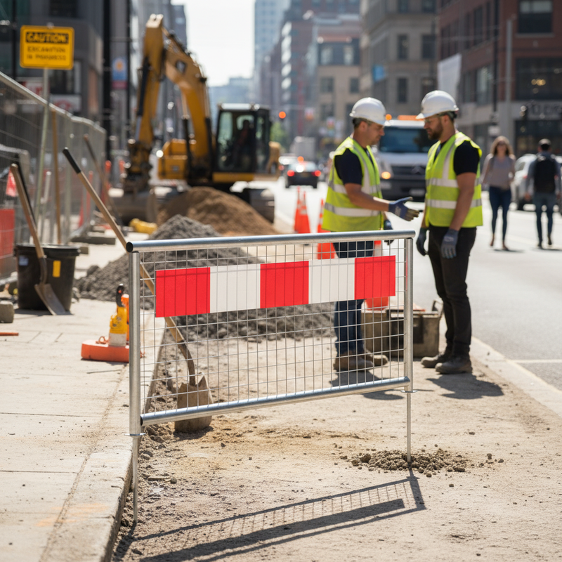 Gray Premium 1.5m Hi-Vis Mesh Fence for Enhanced Safety Standards