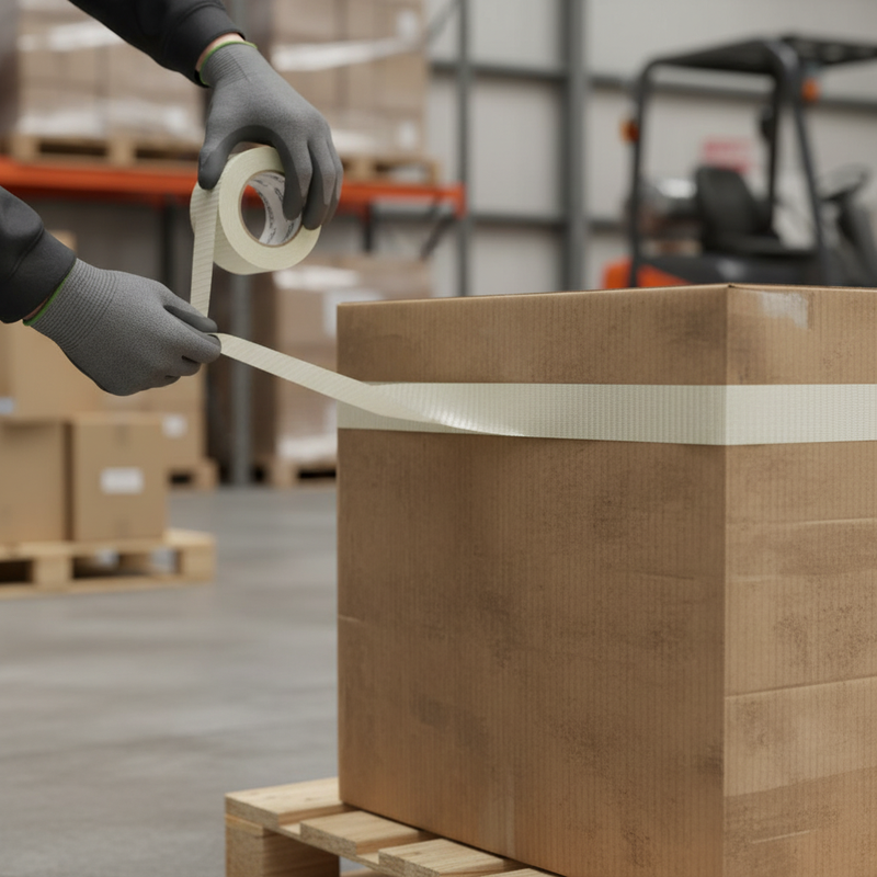 Dim Gray High-Performance Cross Weave Tape 50m for Heavy Duty Applications