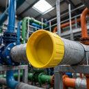 48.3mm Scaffold Tube End Cap - Yellow LDPE, 2.5mm Wall (view 2)