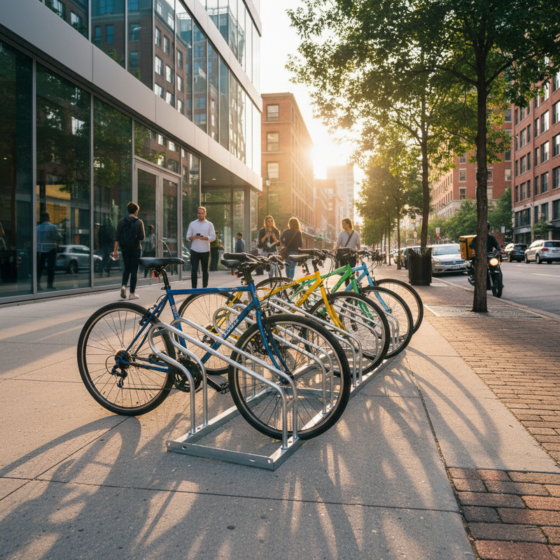 Dim Gray Premium Single Sided Bike Rack - Accommodates 2-6 Bicycles