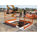 Rosy Brown High-Performance Orange Railing Set - 2 Sizes for Pedestrian Safety