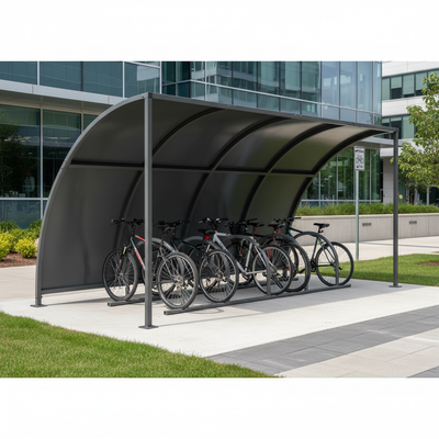 Premium Open Sided Bike Shelter with Galvanised Roof 1m - 5m