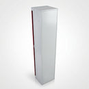 Single-door galvanised steel storage locker with cam lock (view 2)
