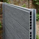 Composite Fencing Board 1800 x 150 x 20mm, Graphite Finish