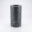 80-litre Steel Litter Bin with Plasma-Cut Body & Locking Lid (view 2)