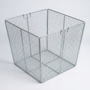 Extra Large Square Wire Basket – Galvanised Steel Litter Bin (view 2)
