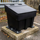 7 cu ft Recycled Polyethylene Grit Bin with Angled Lid