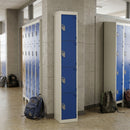 4-Door Steel Locker Cabinet, Cam Lock, 1800 × 300 mm