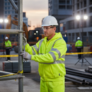 Dark Slate Gray Premium Hi-Vis Zipped Hoodie - High Visibility Safety Wear