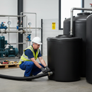 Dark Slate Gray Heavy Duty D-Shaped 1000 Litre Water Tank for Rainwater Collection