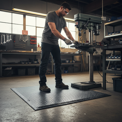 Heavy Duty Anti-Fatigue Diamond Mat for Industrial Use