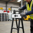 Dark Gray Quick-Fit Supplementary Plate Diagram 573 - Arrow Left/Right Sign Face