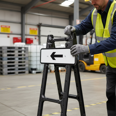 Quick-Fit Supplementary Plate Diagram 573 - Arrow Left/Right Sign Face