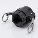 Polypropylene Cam Lever Coupler – 1" Female x 1" Thread (view 2)