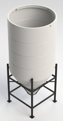 3150 Litre 60° Open Top Cone Tank, UV Polyethylene (view 2)