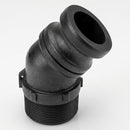 45° Cam Lever Adaptor 2" Male Thread x 2" Polypropylene (view 2)