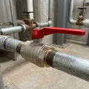 1½" BSP Female Brass Lever Ball Valve, 20 Bar, 89mm