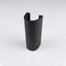 76mm Diameter Aluminium Downpipe Access Plate — Textured Black
