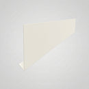 Aluminium Fascia Board Sample — RAL 9010 / 'V' Return
