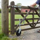 Premium Heavy Duty Spring Loaded Gate Castor 100mm for Smooth Operation on Metal and Wooden Gates