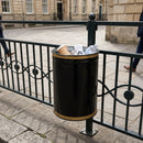 40 Litre Wall Mountable Open Top Steel Litter Bin