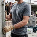 Steel Grey Organic Cotton Crew Neck Tee