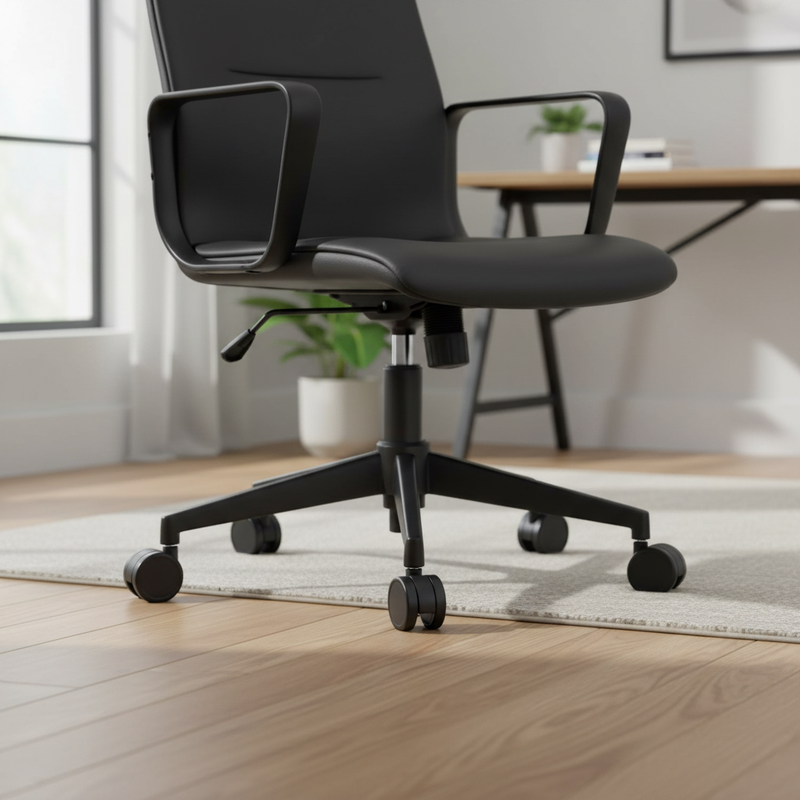 Dark Gray Premium Floor Protector Castor Cups - Pack of 4 for All Floor Types