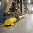 86 x 1200mm collision protection bar steel yellow black