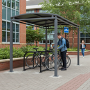 Dark Olive Green Premium Cycle Shelter or Walkway Cover with Galvanised Steel Roof 1m - 5m
