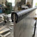 Steel-Reinforced Grip Edge Trim 17x10mm for 1-4mm Panels - 50m PVC (view 2)