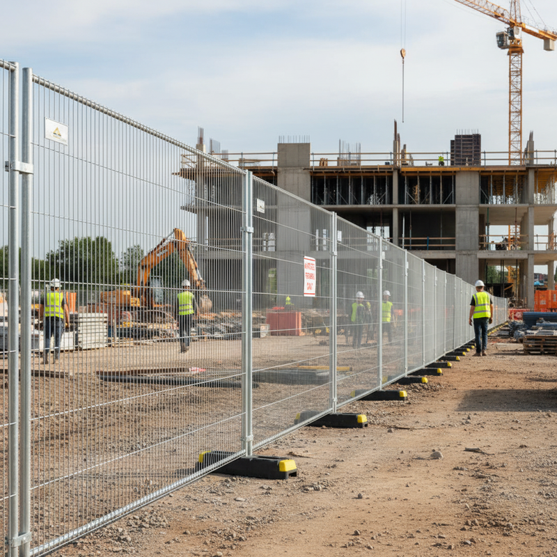 Rosy Brown 10 x Heavy Duty Anti-Climb Temporary Fencing Panels for Security