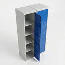 Five-Door Steel Garment Locker with Individual Compartments (view 2)