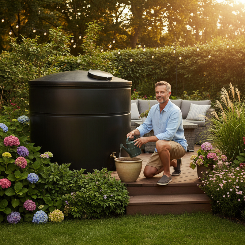 Dark Slate Gray 6000 Litres Heavy Duty Potable Water Tank - Industrial Grade