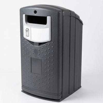 240 litre recycling bin with open aperture