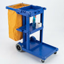 Janitorial cleaning trolley 100kg capacity with yellow sack (view 2)