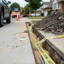 Gray Premium Underground Warning Tape for Safety - 150mm x 365m