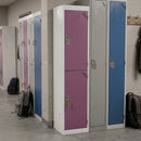Two-door Steel School Locker 1365mm H with Cam Lock