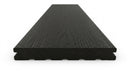 5.4m Solid Scalloped Grooved Composite Board, Ebony Finish (view 2)