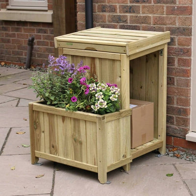 Parcel Store with Planter - Garden Storage and Planting Solution