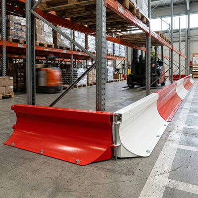 Heavy Duty Steel Barrier Corner Section - 1.5m - Red or White