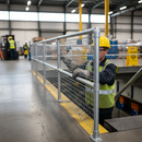 Light Slate Gray Premium Handrail Mesh Infill Panel with 8mm Rod Frame for Durable Safety and Structural Support