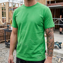 Classic Cotton Crew Neck Work T-Shirt - Apple Green