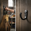 Premium Versatile Single Hooks 2 Pack in Multiple Finishes for Robes, Coats, and More